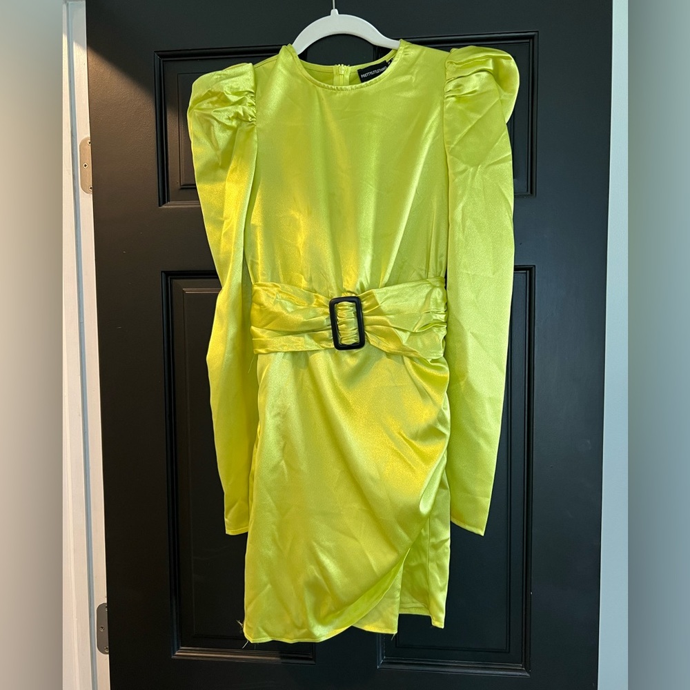 Neon yellow funky dress